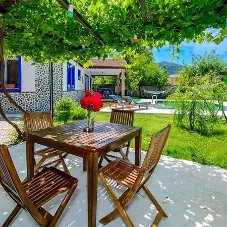 Villa Kayakoey'de Oezel Havuzlu 6 Kisilik Lavender *